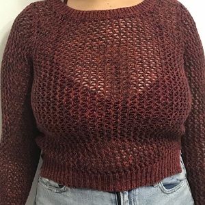 Crochet Red Sweater